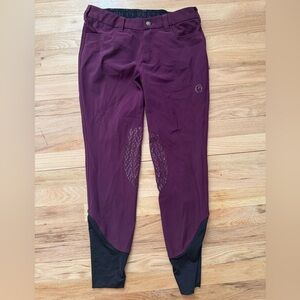 Vestrum Syracuse Purple Knee Grip Riding Breeches